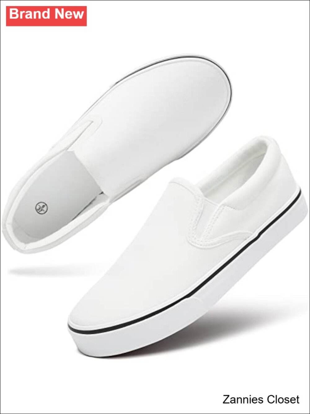 ✨ Women's Canvas Slip On Sneakers Non Slip Loafers Breathable Comfortable